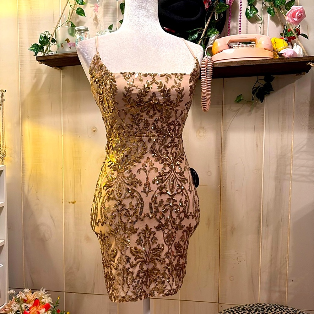 Windsor Sequin Top Dress Size Small NWT